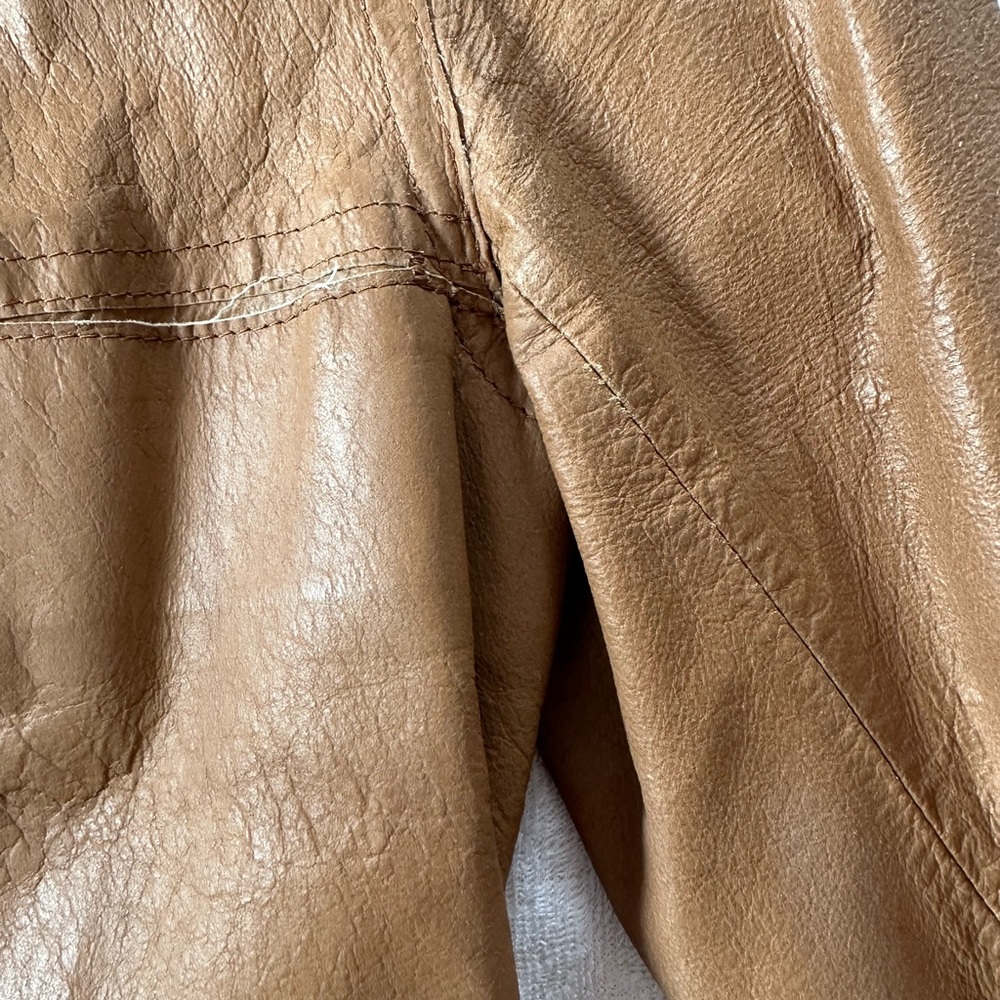 Leather Jacket. Max Studio. - Picture 2 of 3